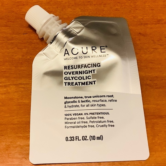 (3/30$) Acure RESURFACING OVERNIGHT GLYCOLIC TREATMENT - Picture 2 of 2